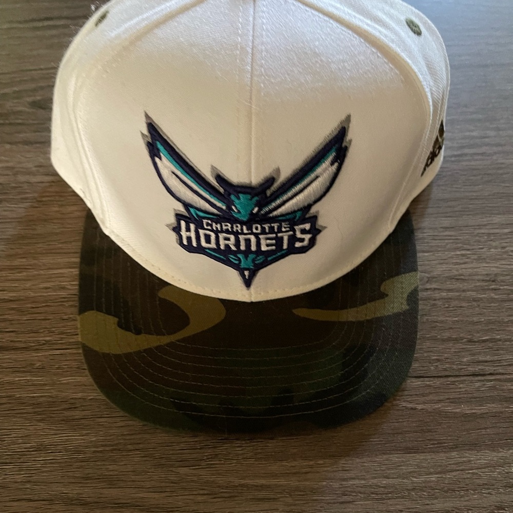 White Camo Hornets Hat